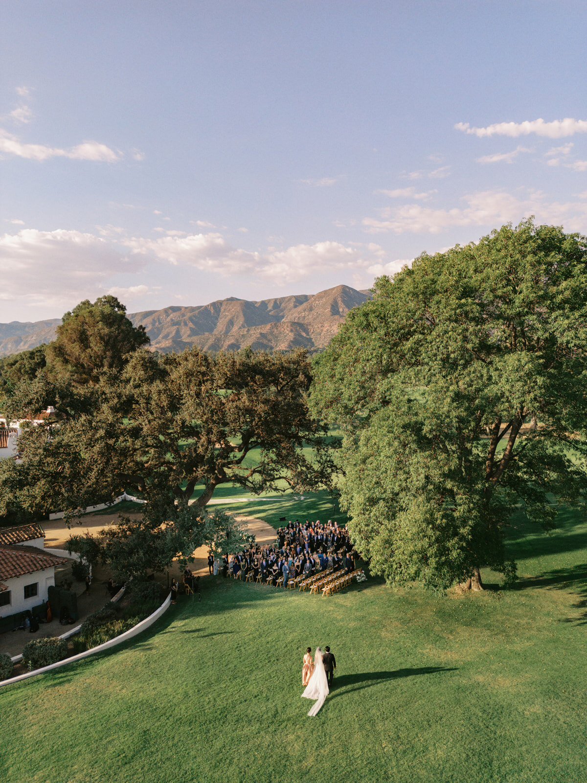 wedding ceremony at Ojai Valley Inn for this destination wedding planned by ojai wedding planner Michel B. Events