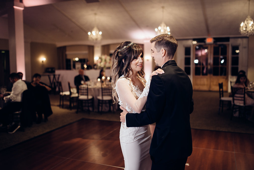 Wedding Photograph Of Bride And Groom Dancing Los Angeles