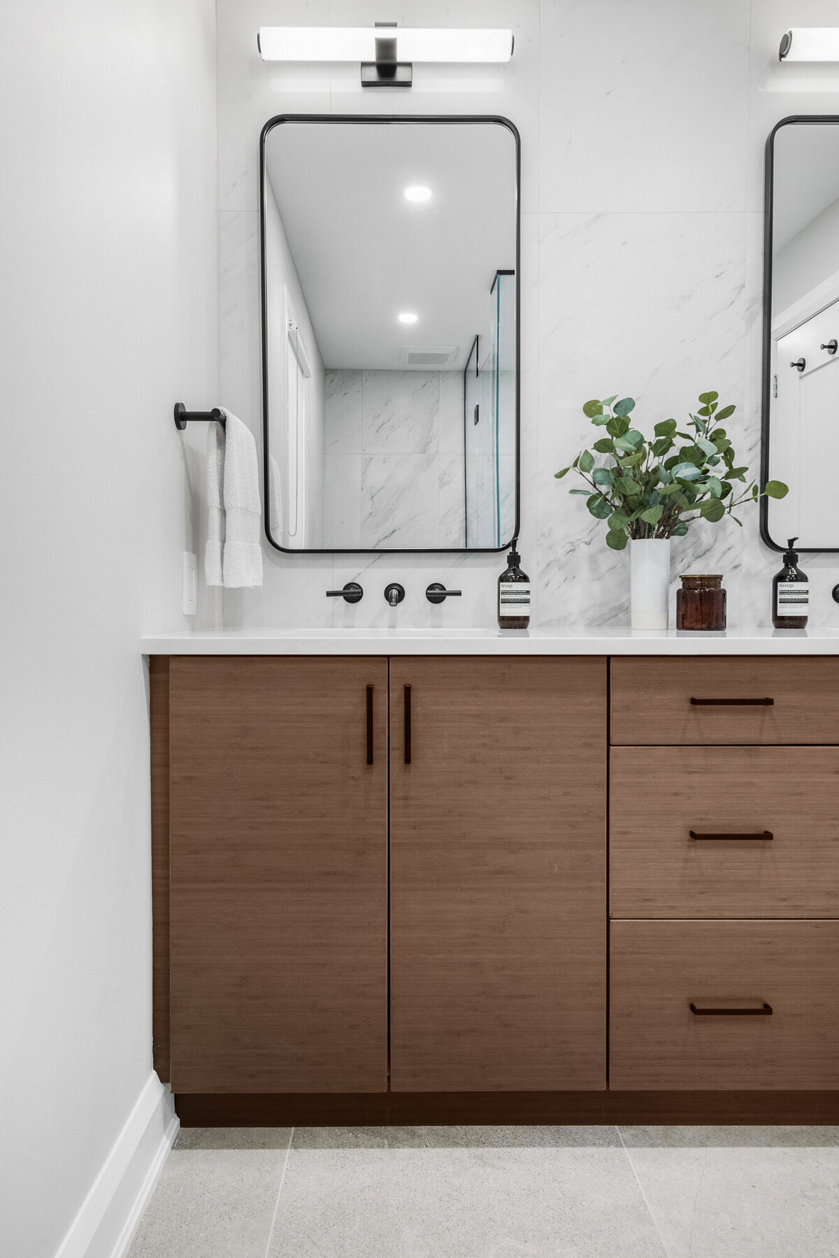 final image of our urban bamboo interior and bathroom design project