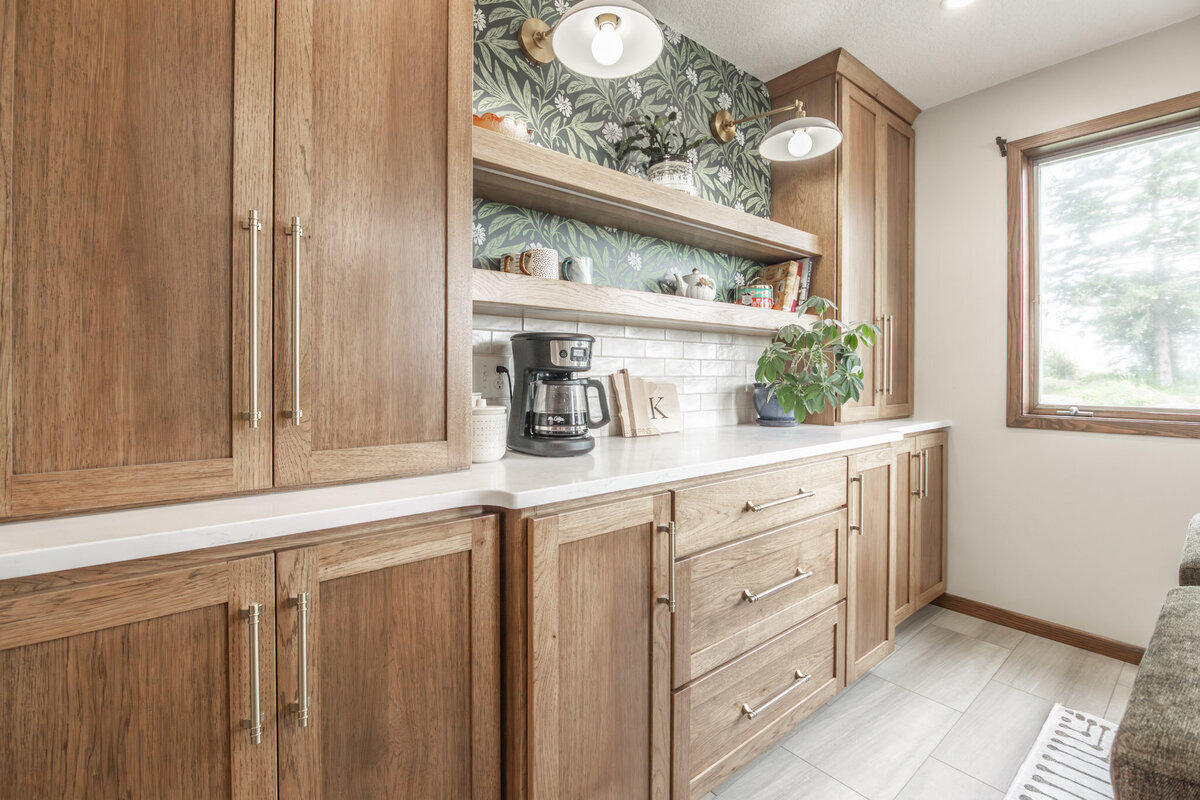 coffee bar in dining room