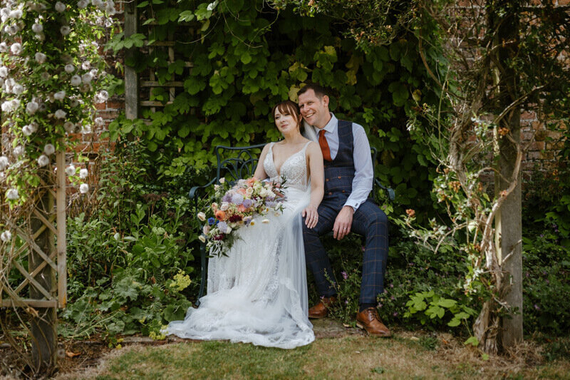 Couple in garden