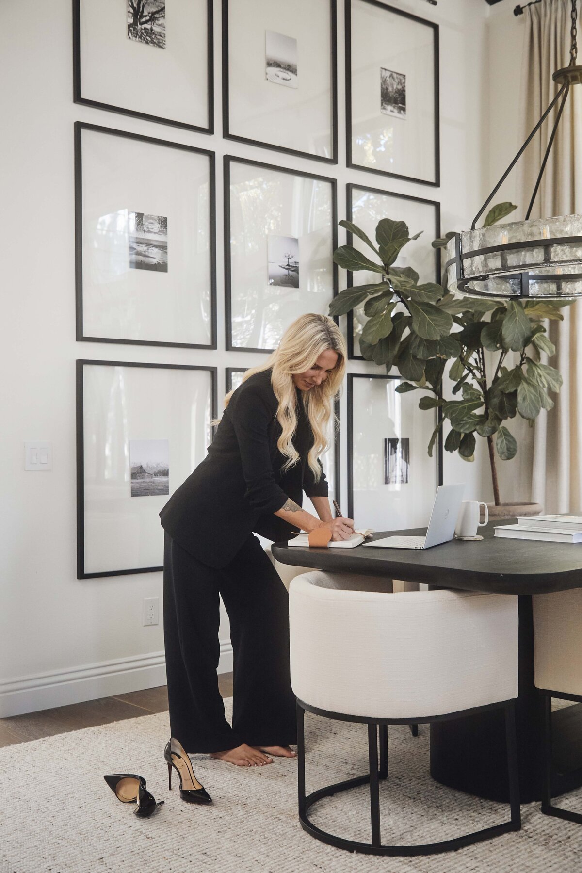 Alex Payetta at her desk