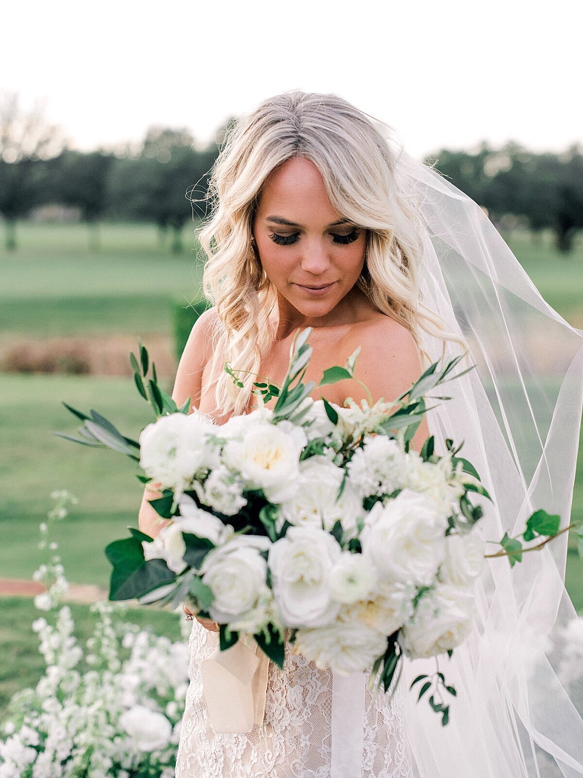 All White Bridal Bouquet  by Dallas Forth Worth Wedding Florist, Vella Nest Floral Design