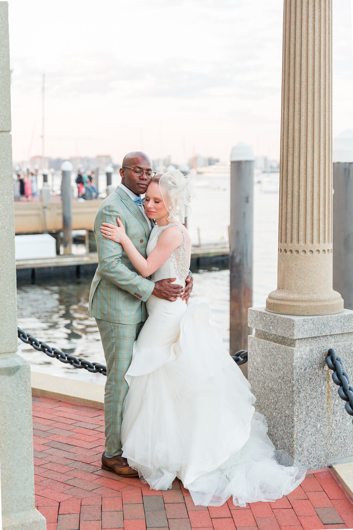 Vibrant and colorful Boston Harbor Wedding (56)