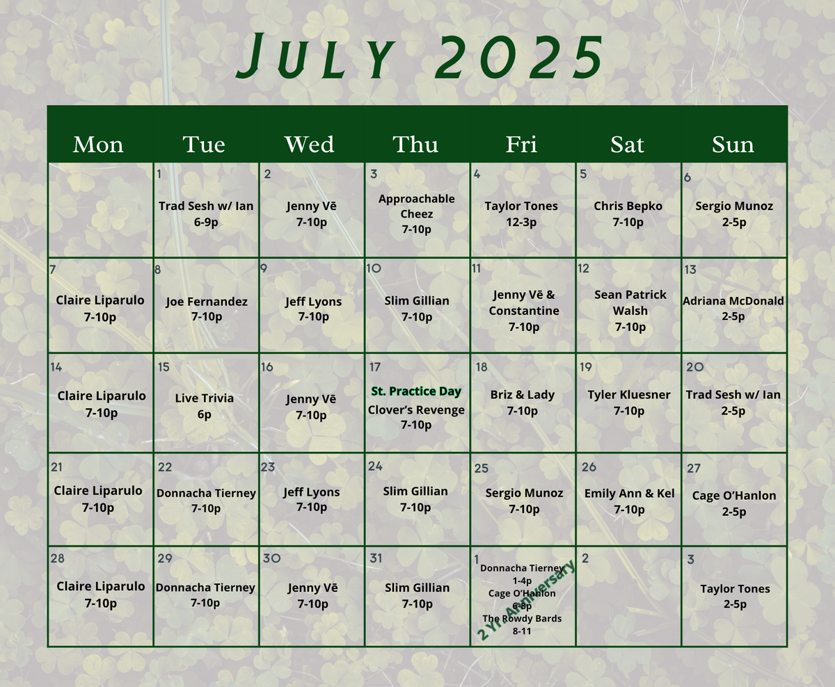 _july25 Calendar