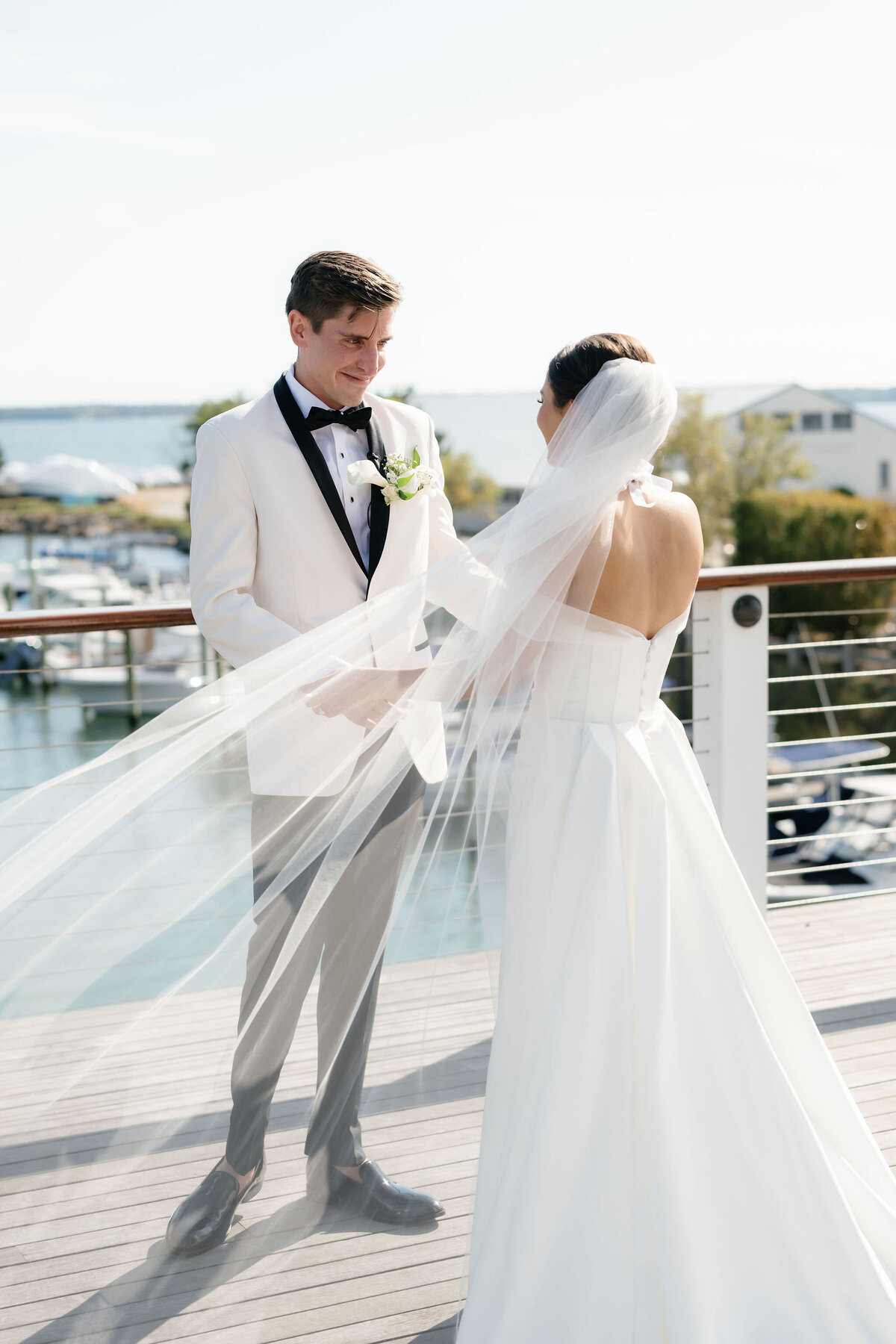 First Look Photo by Lisa Blanche Photography