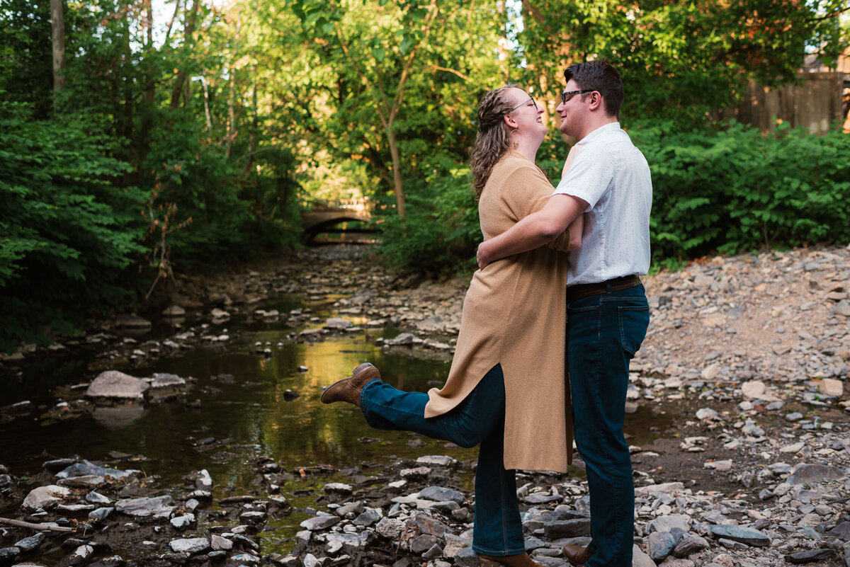 Kaelyn Parry+Chris Zanchelli Engagement Session, Downtown, Lambertville NJ, Nichole Tippin Photography-35