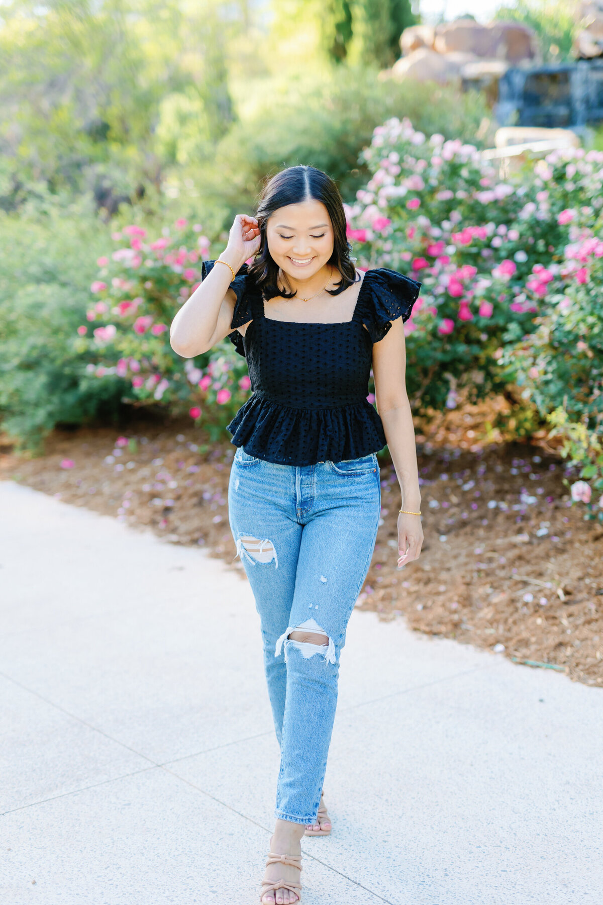 OU Senior photoshoot - Myriad Gardens OKC - Amanda Hitchen Photography-5