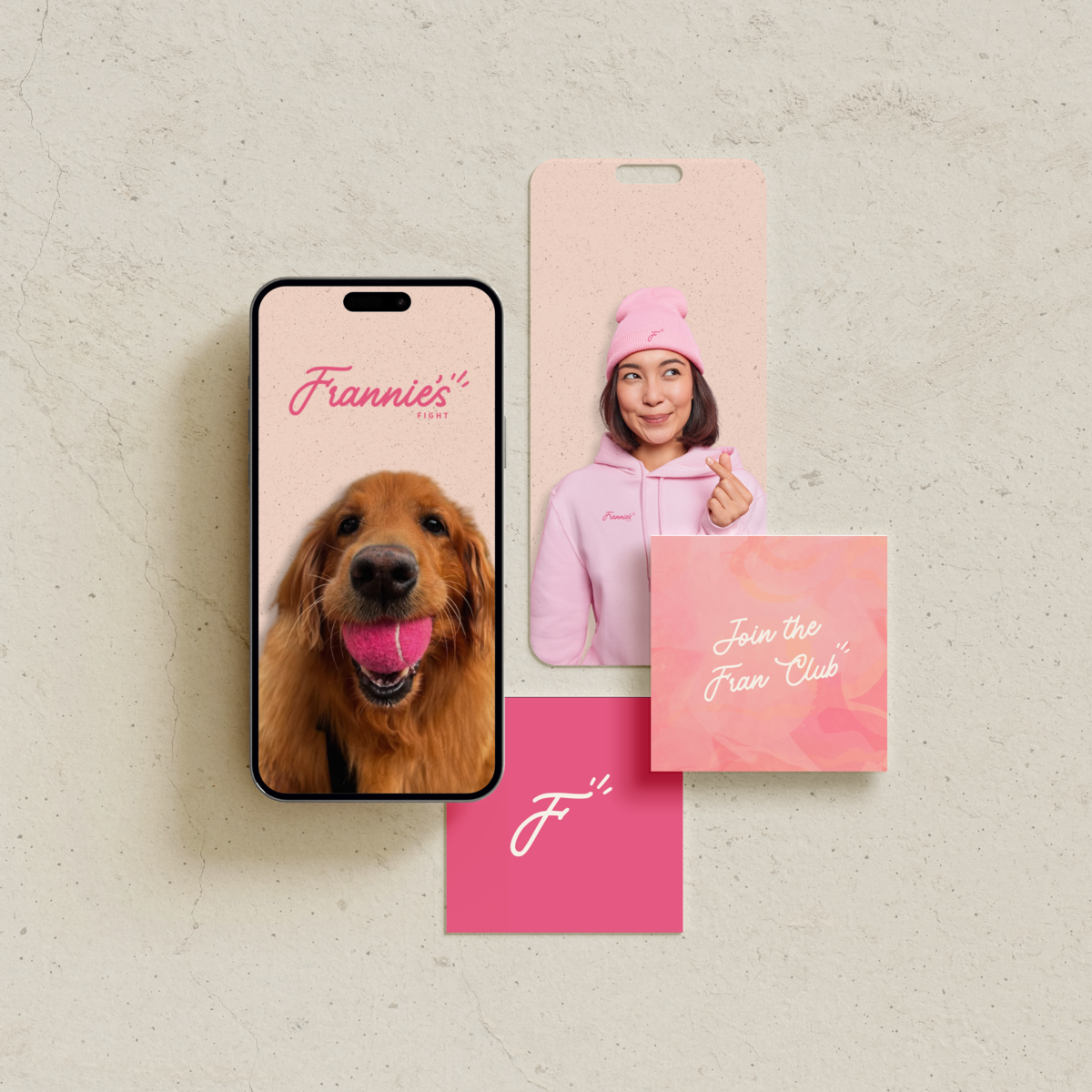 Frannie's Fight Mobile scene and merch