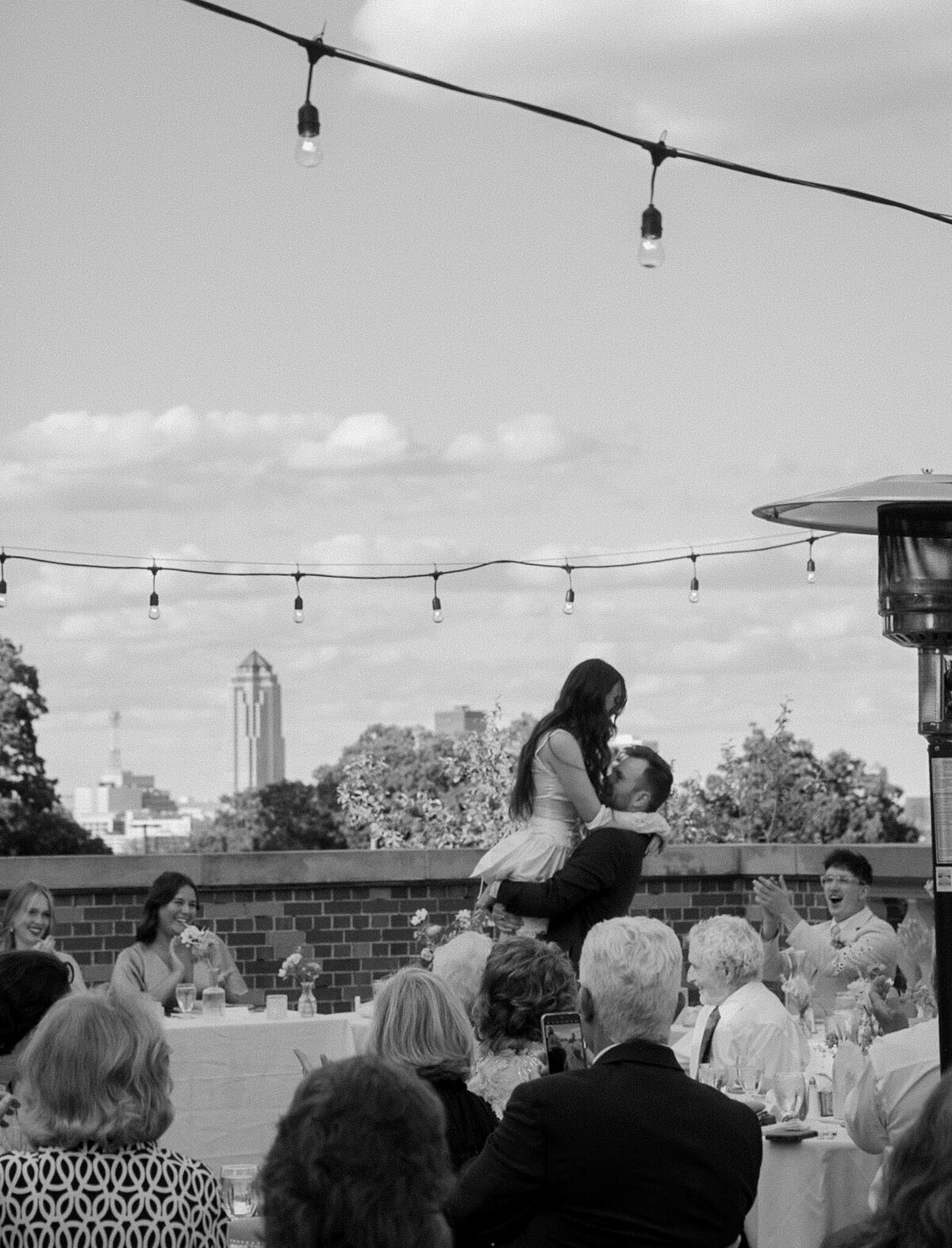 A married couples first dance at a North Georgia wedding.