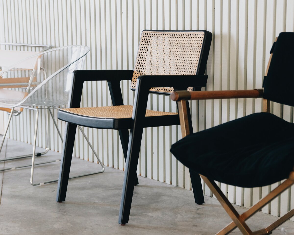 Various chairs and props in New Mexico photo shoot studio