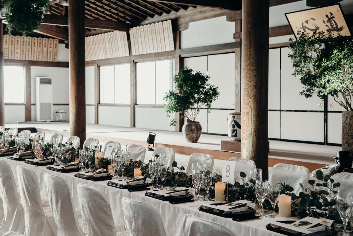 Kyoto Japan Wedding Head Table