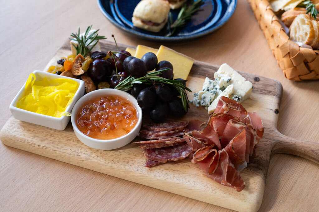 Locally sourced menu at Oakencroft Winery