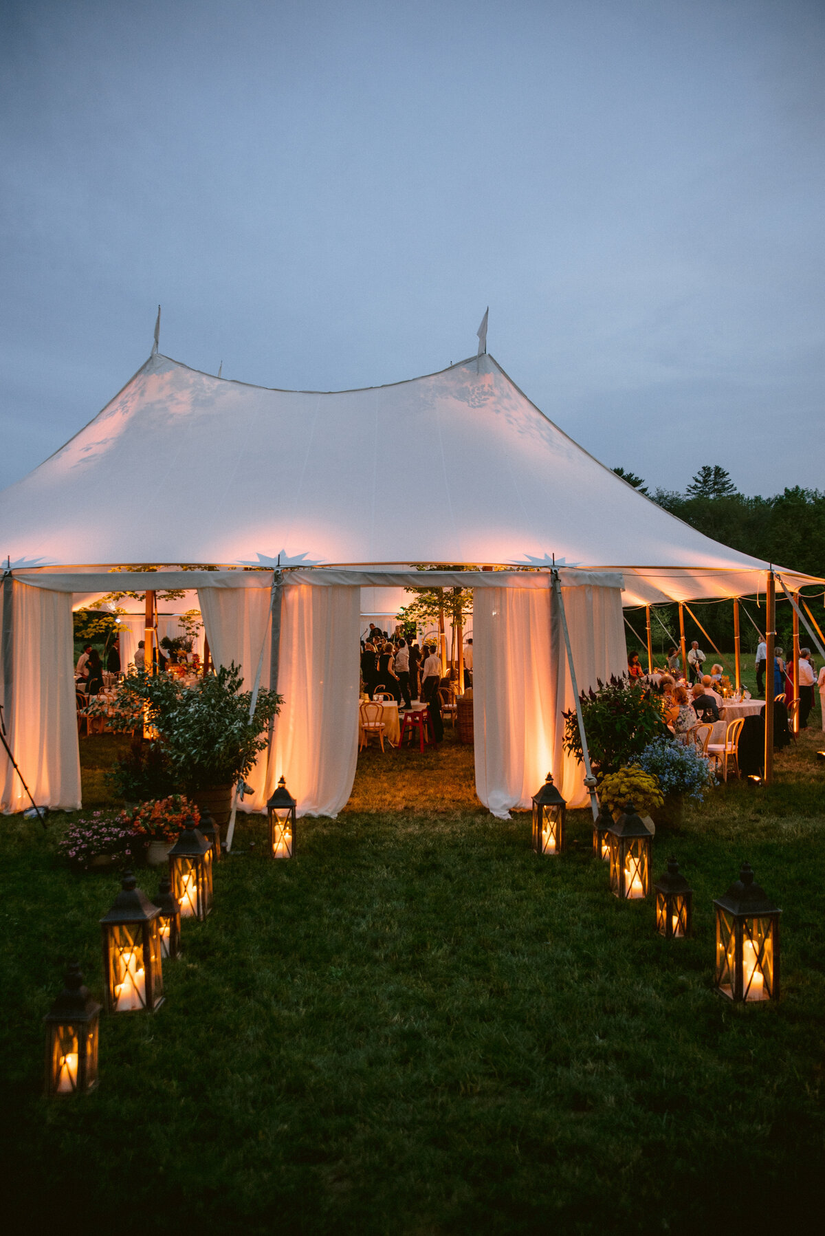Tented wedding at Willow Hill in Connecticut by Gathered East