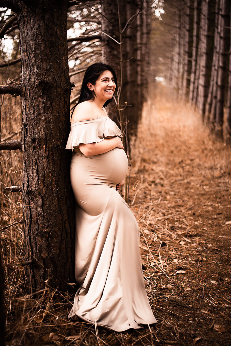 Warm fall Toronto maternity photos