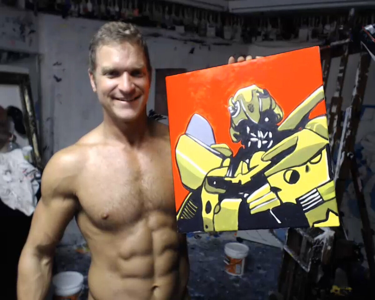 Brent Ray Fraser Live Art Studio Webcam 24