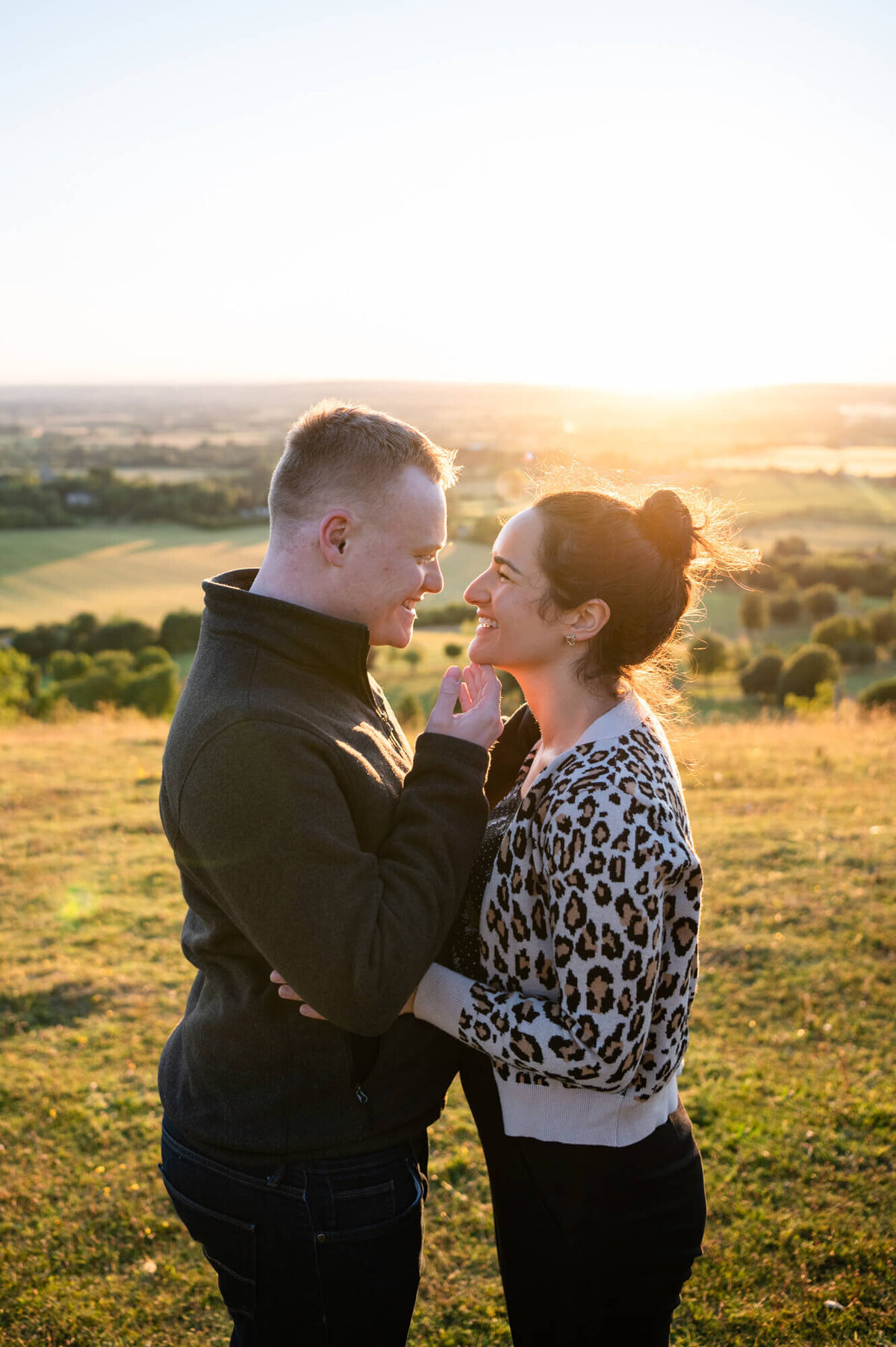 Chloe Bolam - Buckinghamshire UK Engagement and Couple Photographer - Coombe Hill Photoshoot - J & R - 04.07.22 - 9