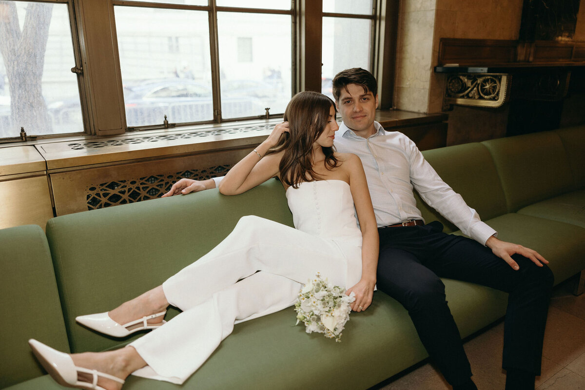 NYC Elopement Portraits by Richmond Wedding Photographer