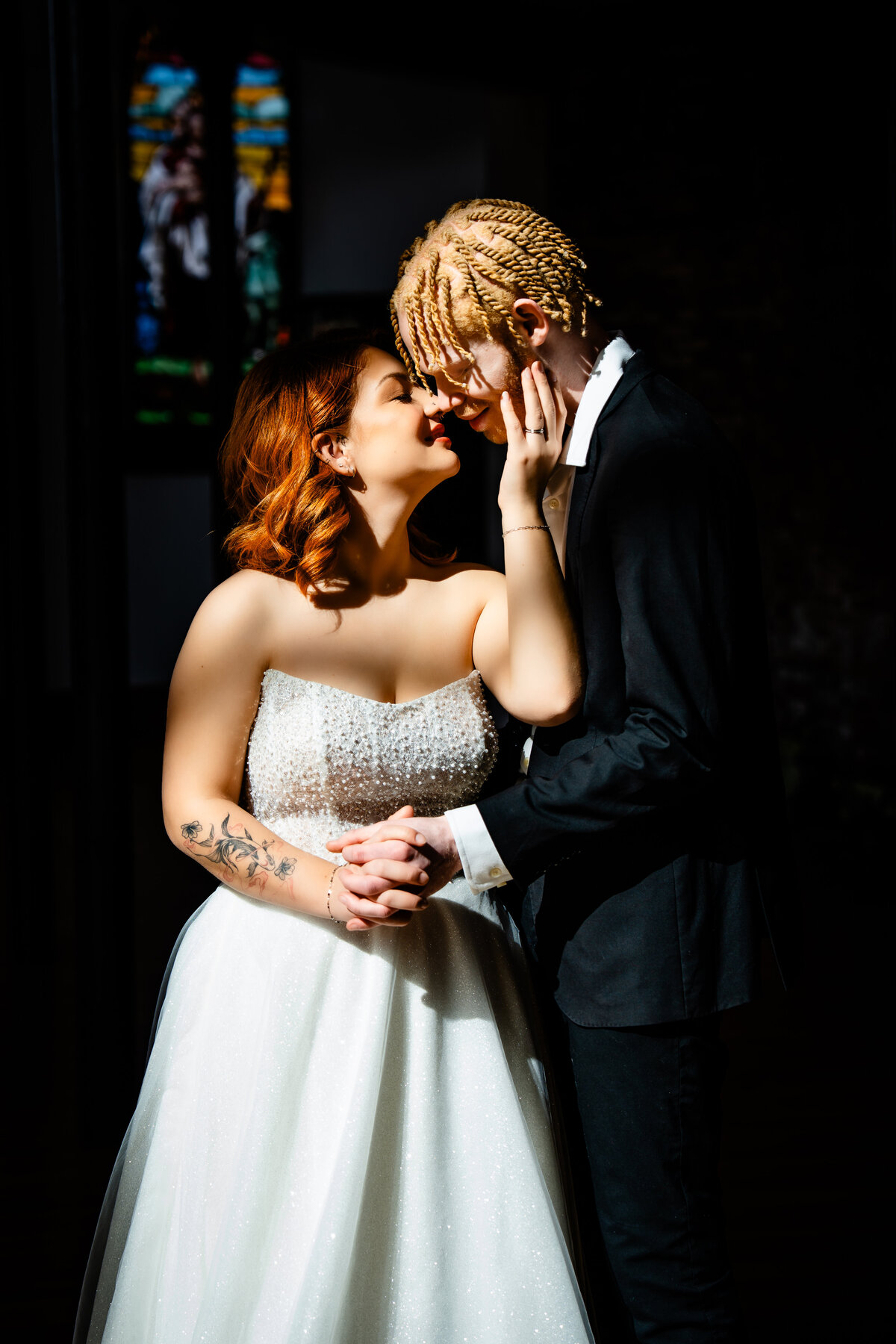 fine art wedding photography at Saints Center wedding venue des moines iowa dreamy editorial wedding photography