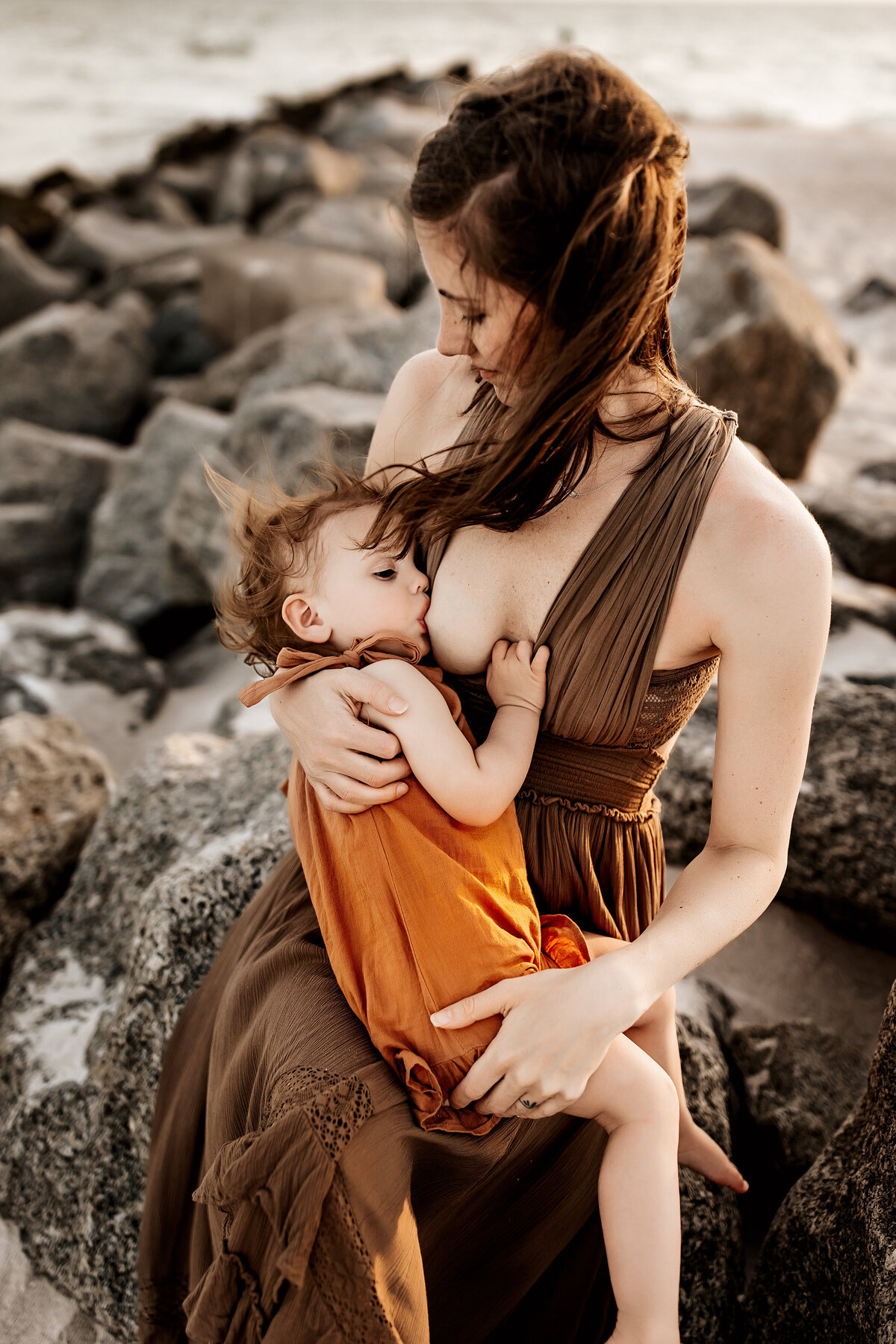 anna maria island breastfeeding photoshoot