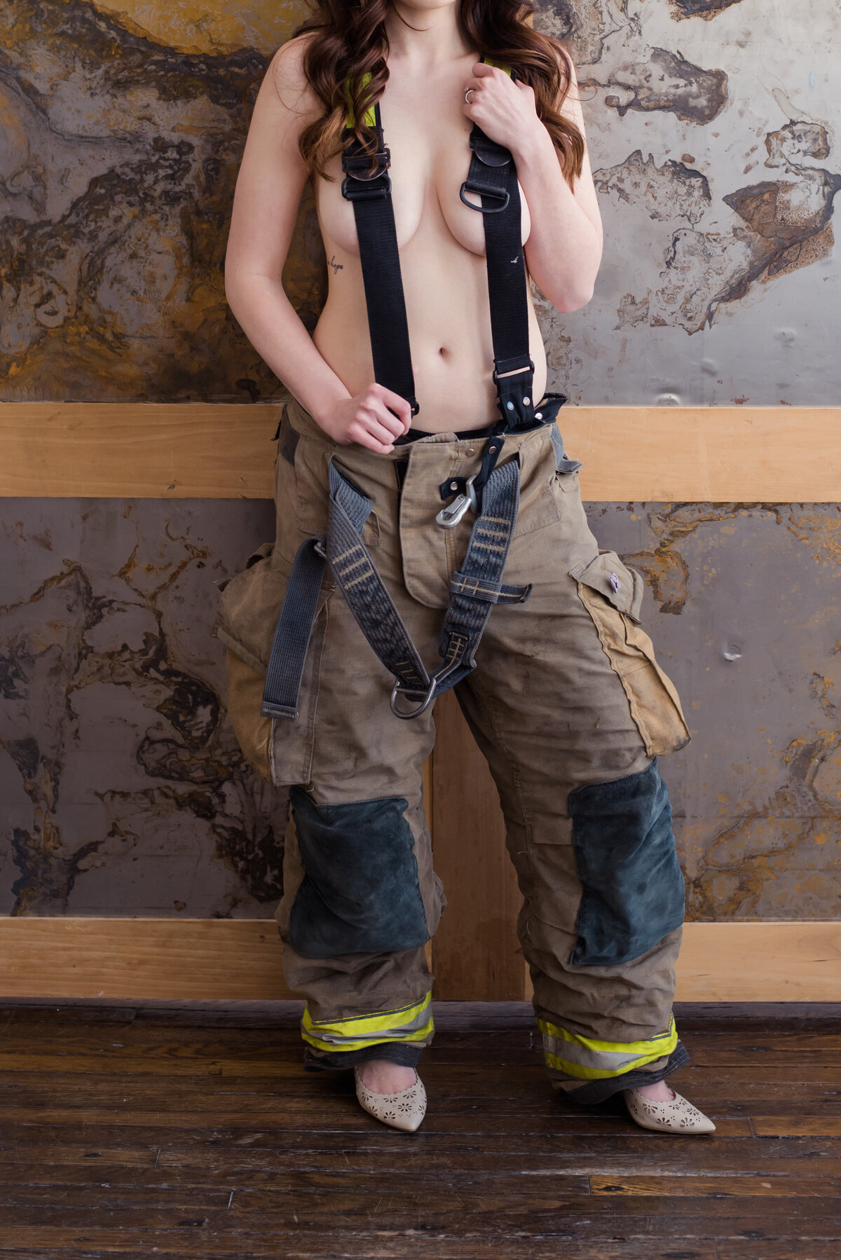Firefighter boudoir photos Dallas TX
