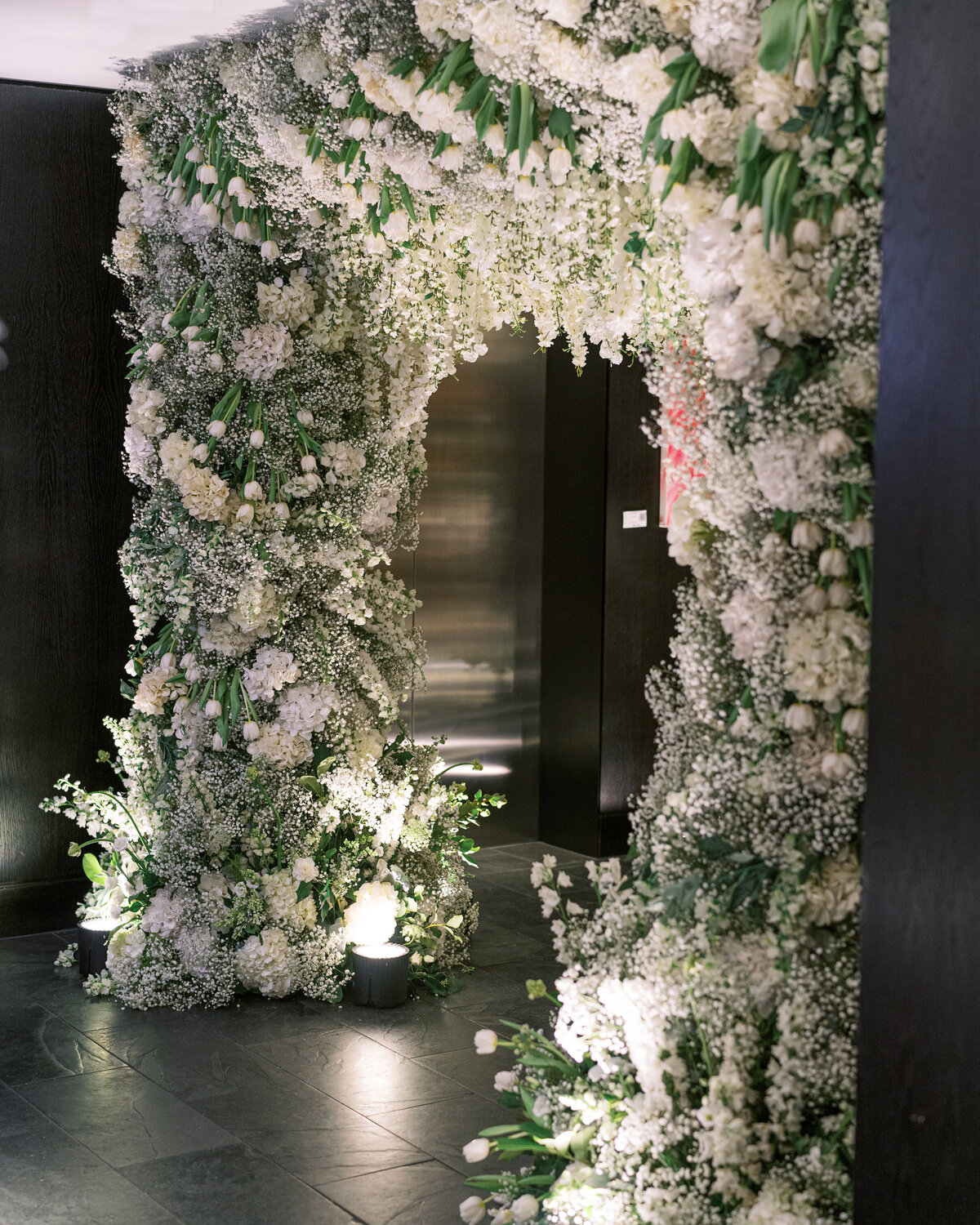 Stunning floral installation for luxury wedding in London
