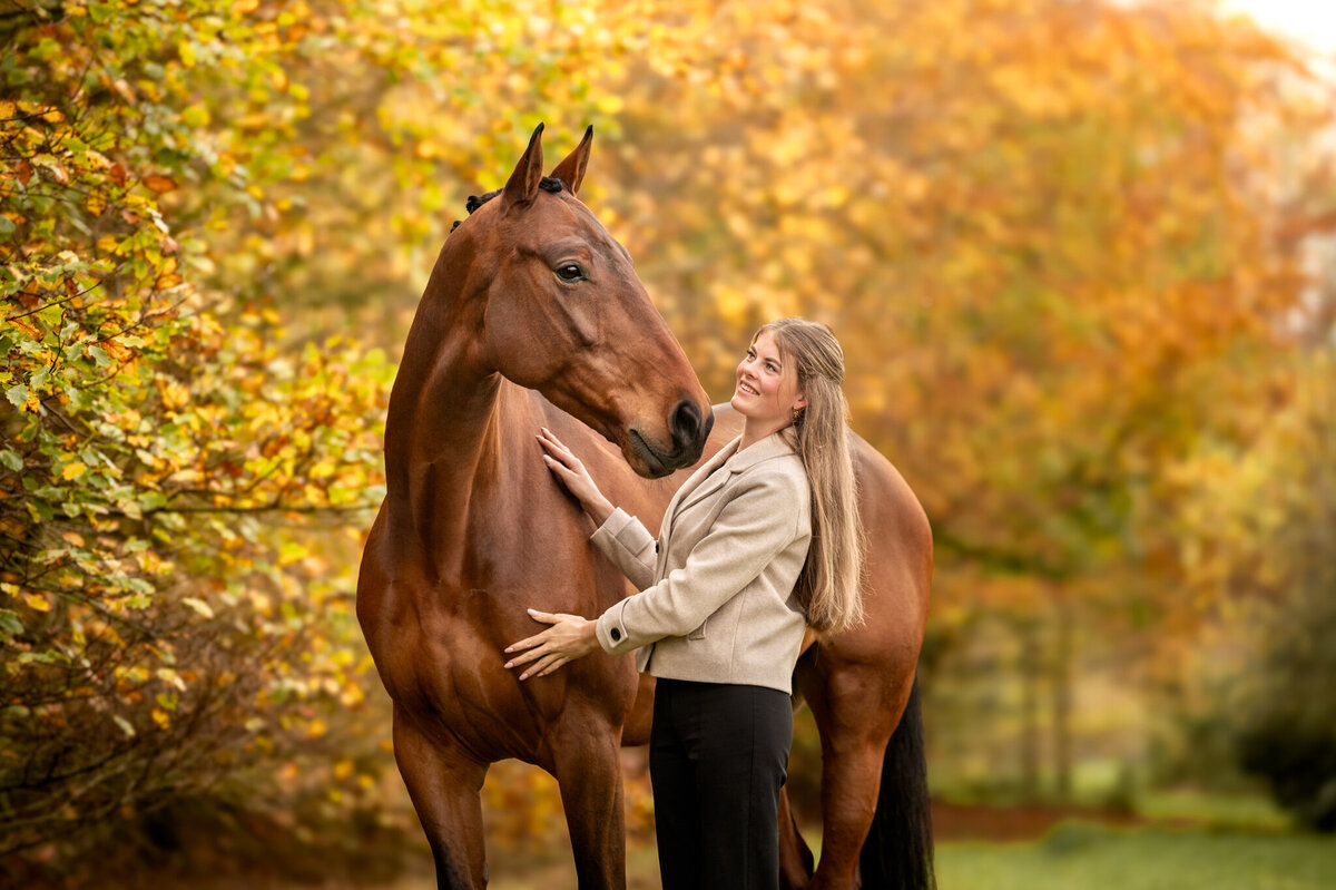 fotoshoot paard friesland herfst-12
