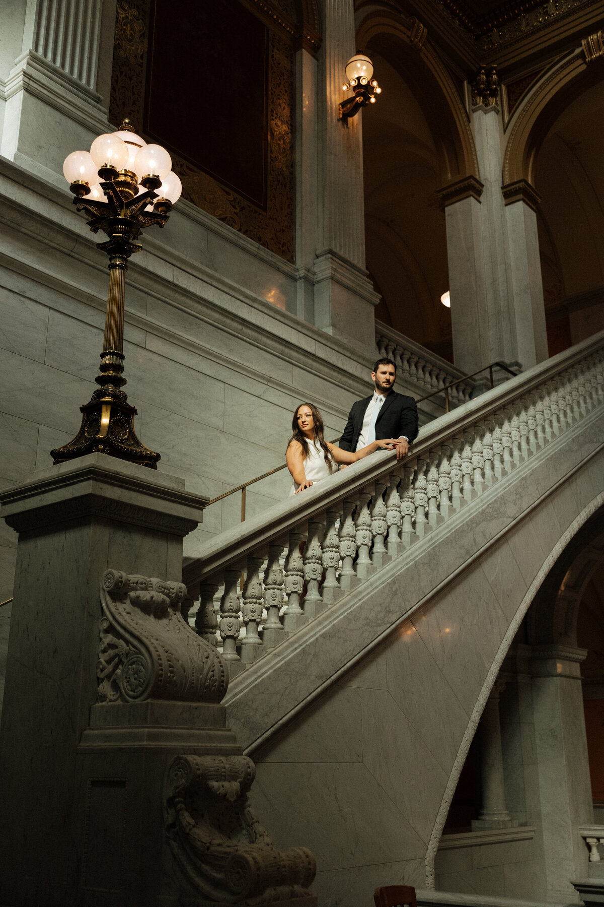 Kara & Connor Engagement Columbus State House |Megan Badia Photography-4