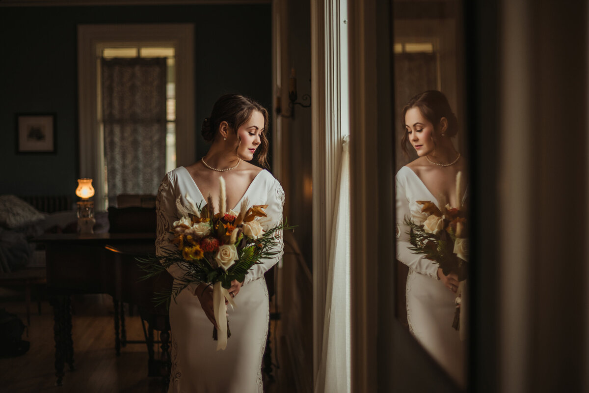 Intimate bridal photo