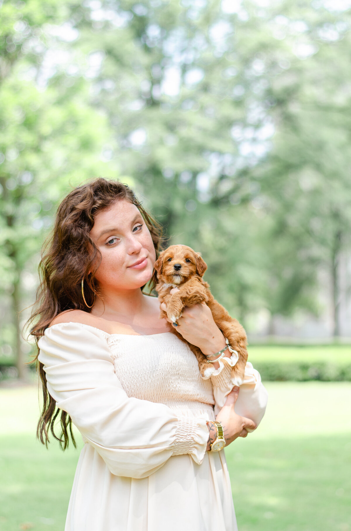 vrouw en het hond fotoshoot