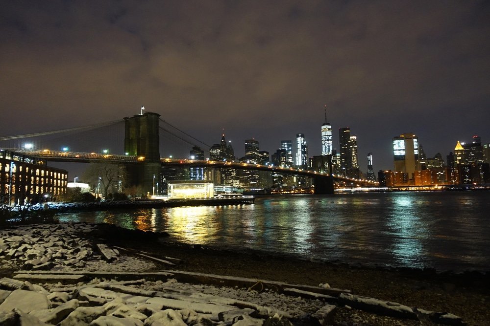 NY Slyline Bridge Night 2