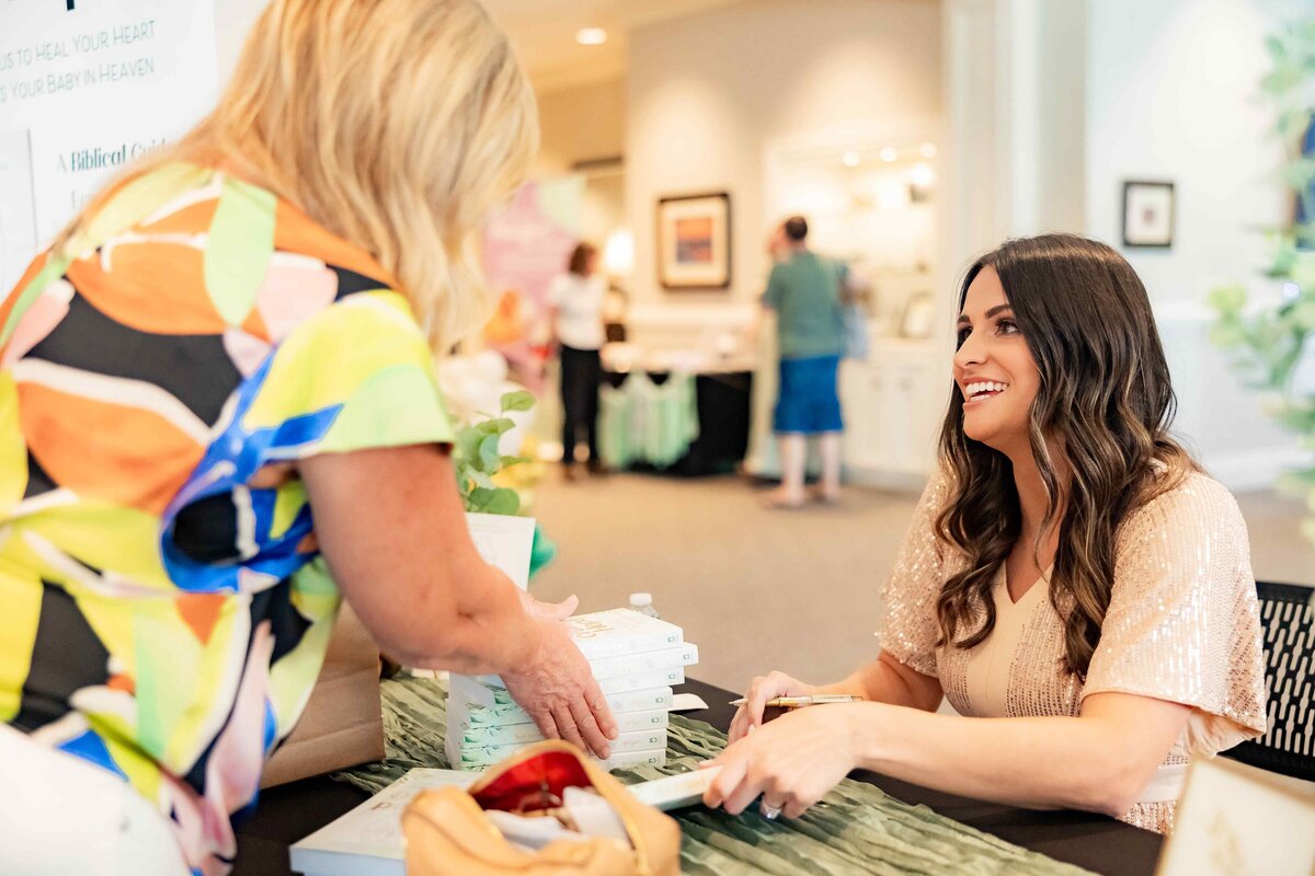 Ashley Opliger Cradled in Hope Book Launch Party, biblical book for grieving moms, miscarriage, stillbirth, infant loss, christian author (129)