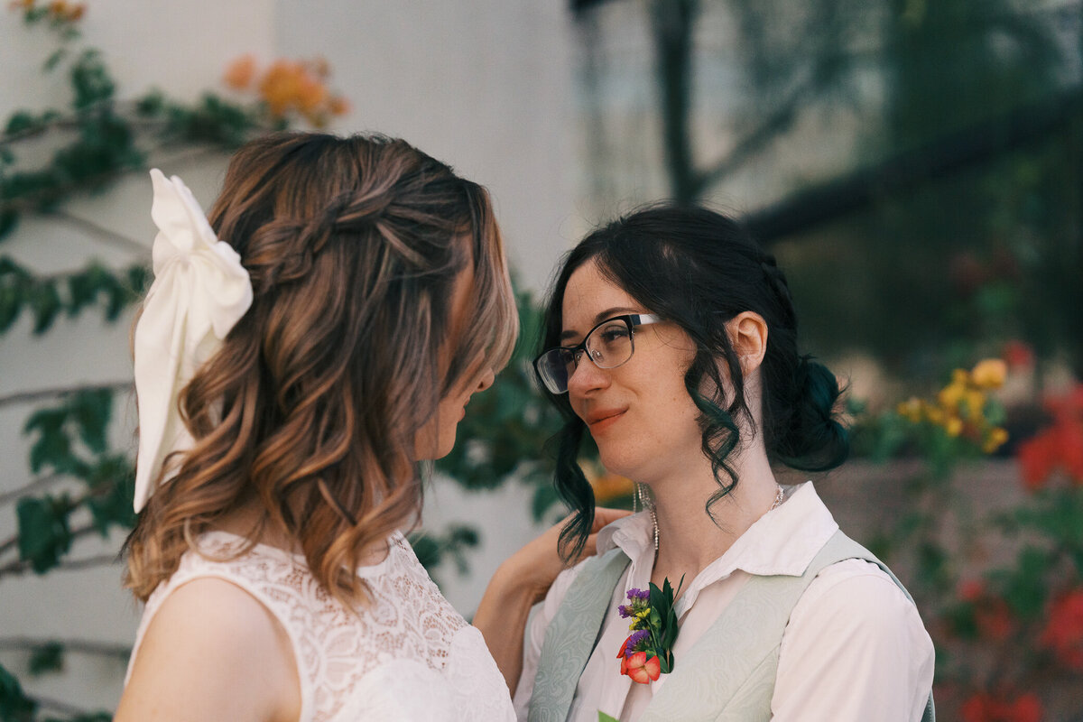 queer-lesbian-couple-married-wedding-hair-bow