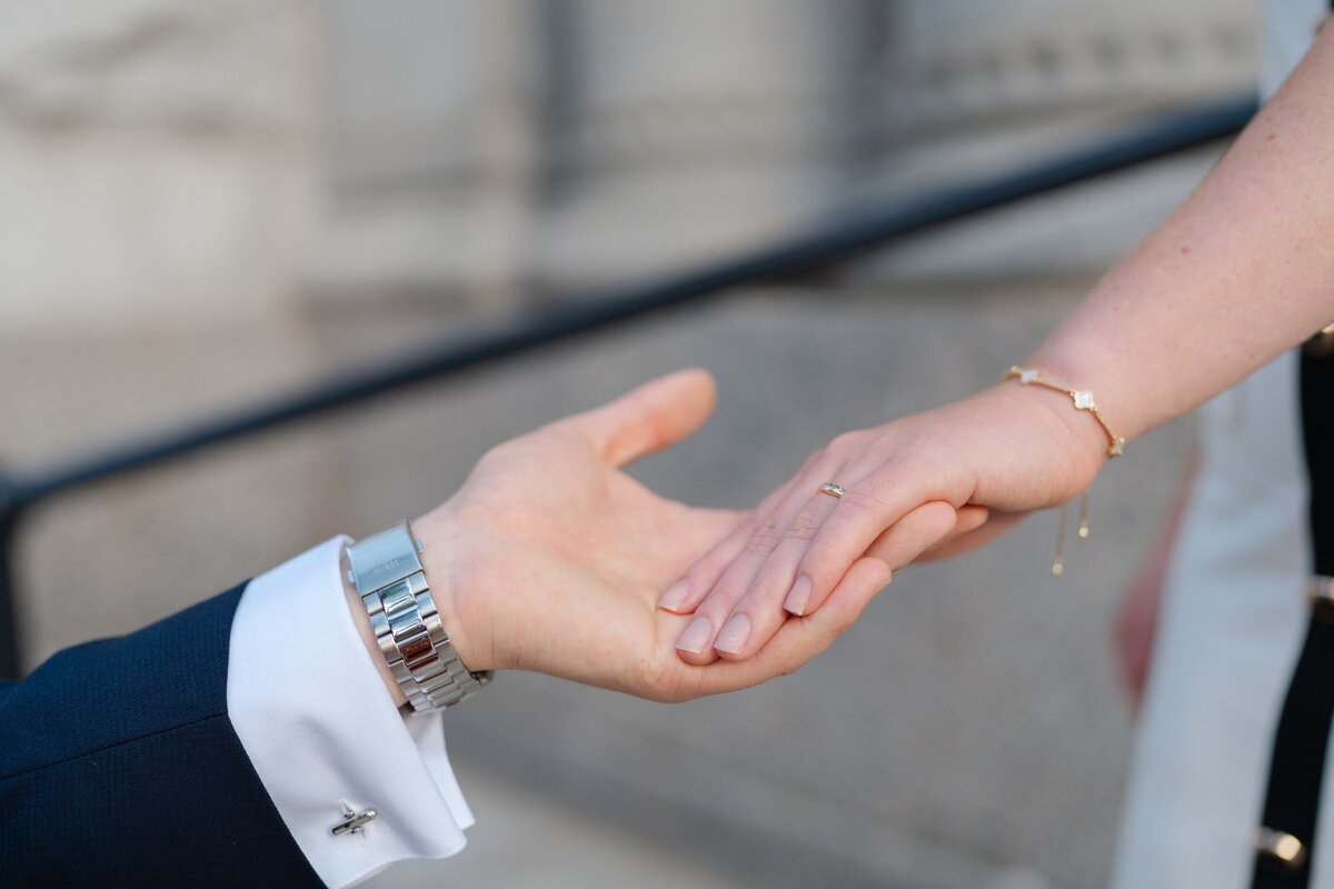 Downtown District Milwaukee Elegant Engagement Session-7