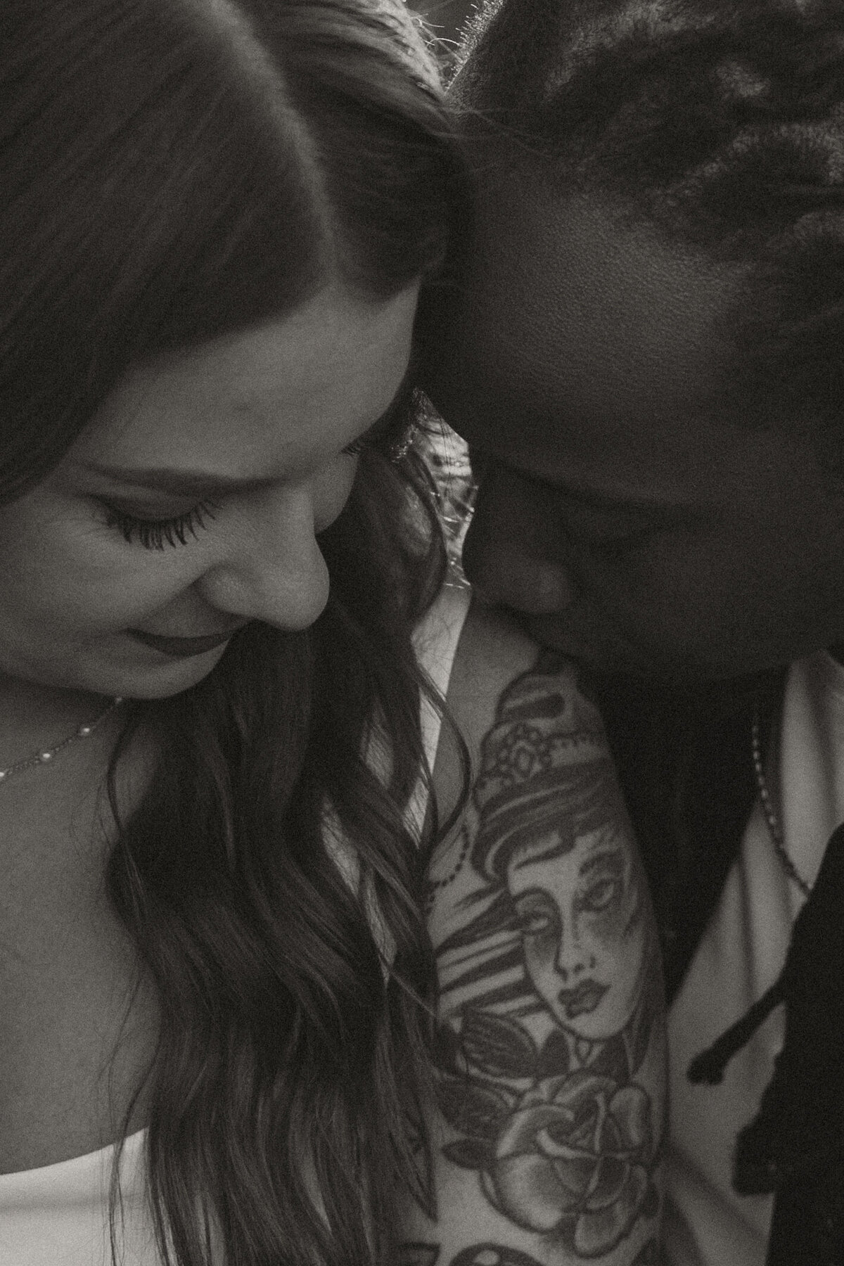 interracial couple engagement session