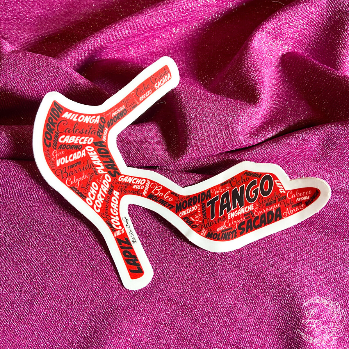 Tango Heel Words Sticker