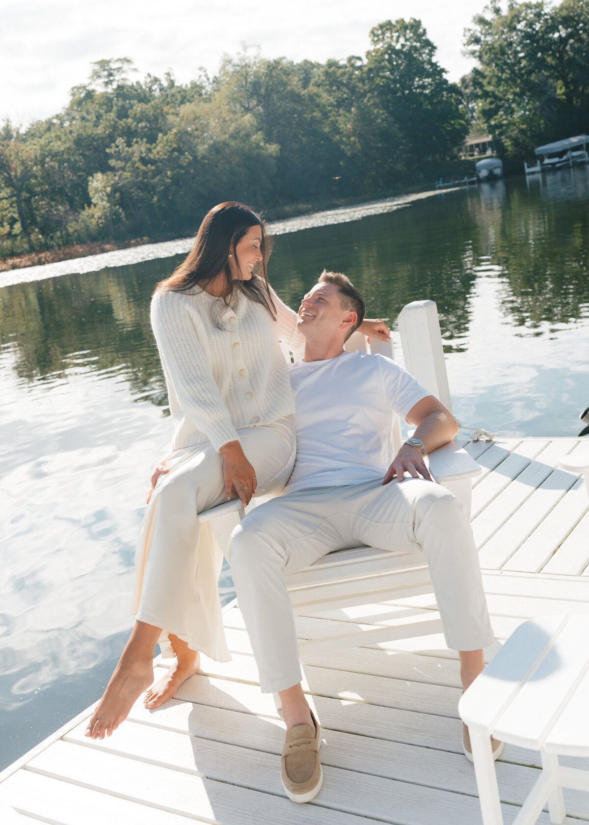 couple in east troy on the lake