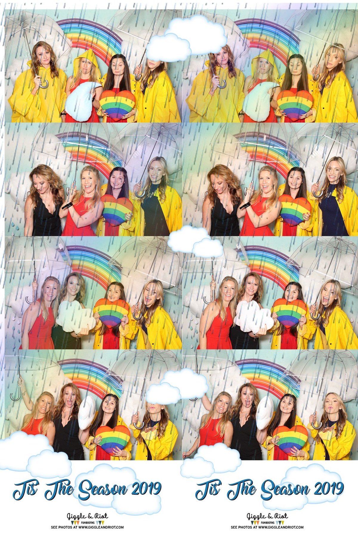 rainbow spring photo booth