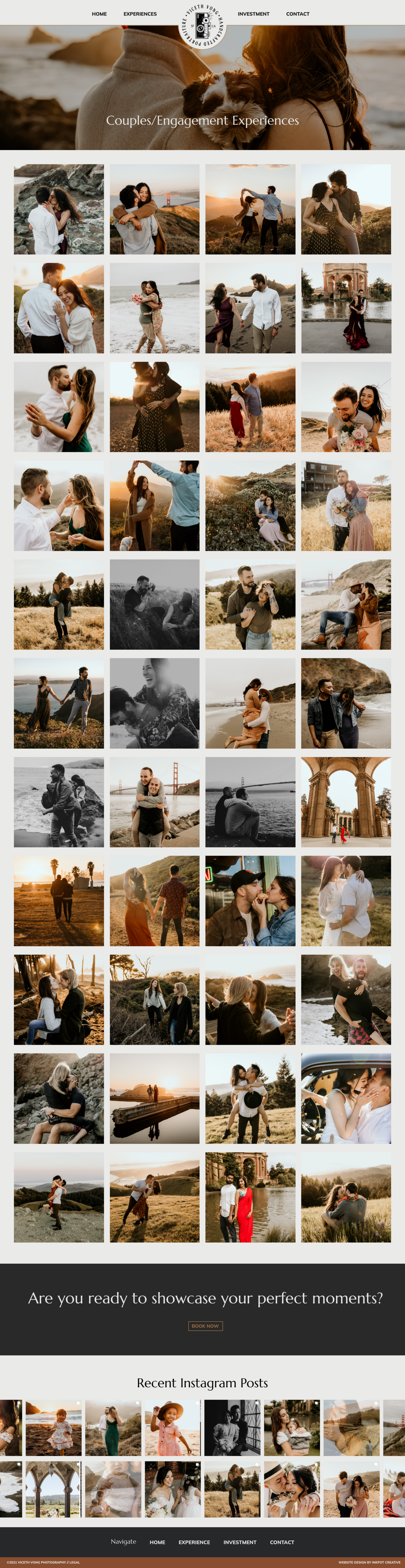 screenshot of full couples page
