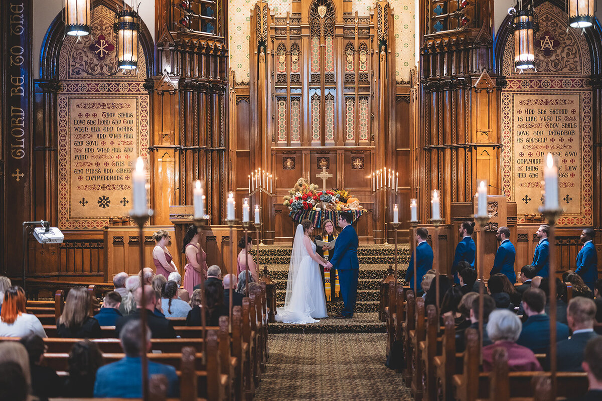 Em & Nick church
