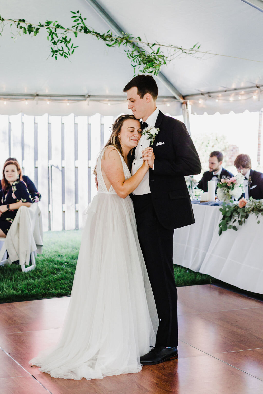 First dance in a tent