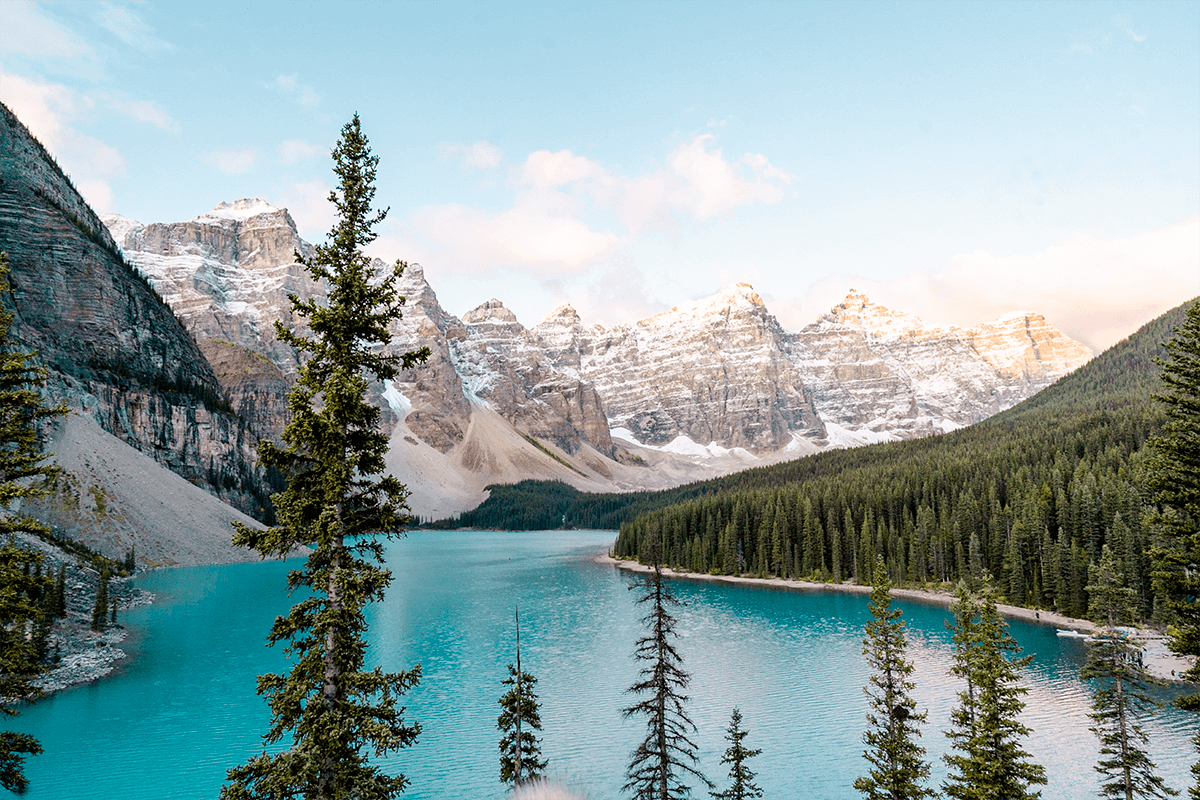 Light en airy preset voorbeeld Mhilarius Moraine lake