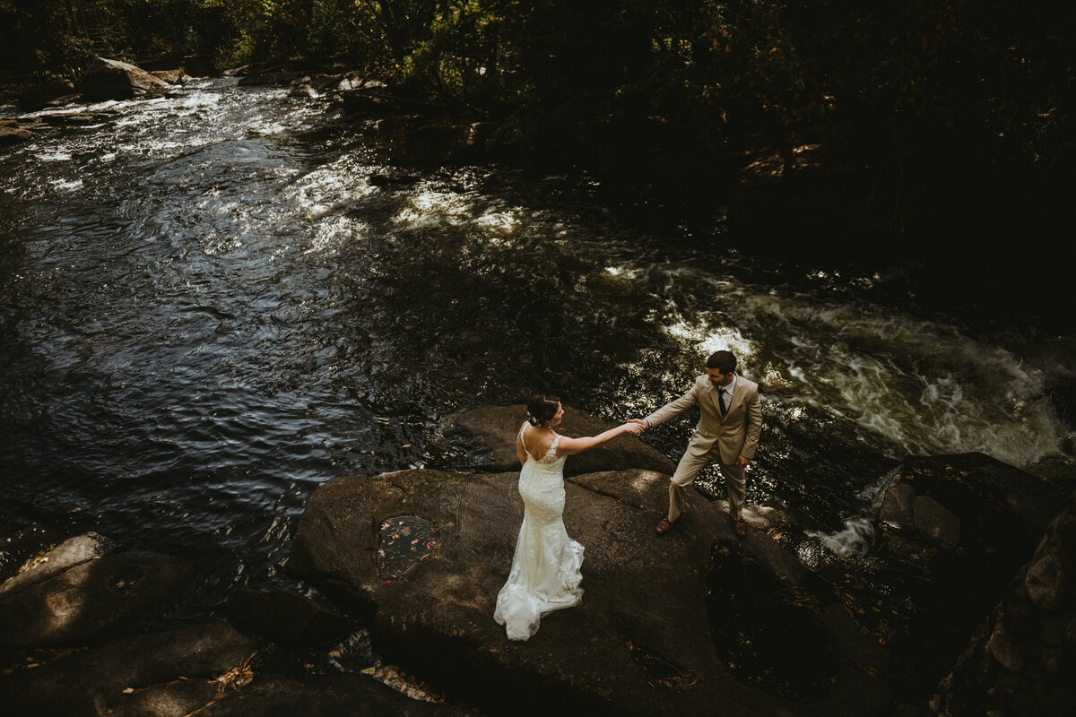 Waterfall Wedding Picture