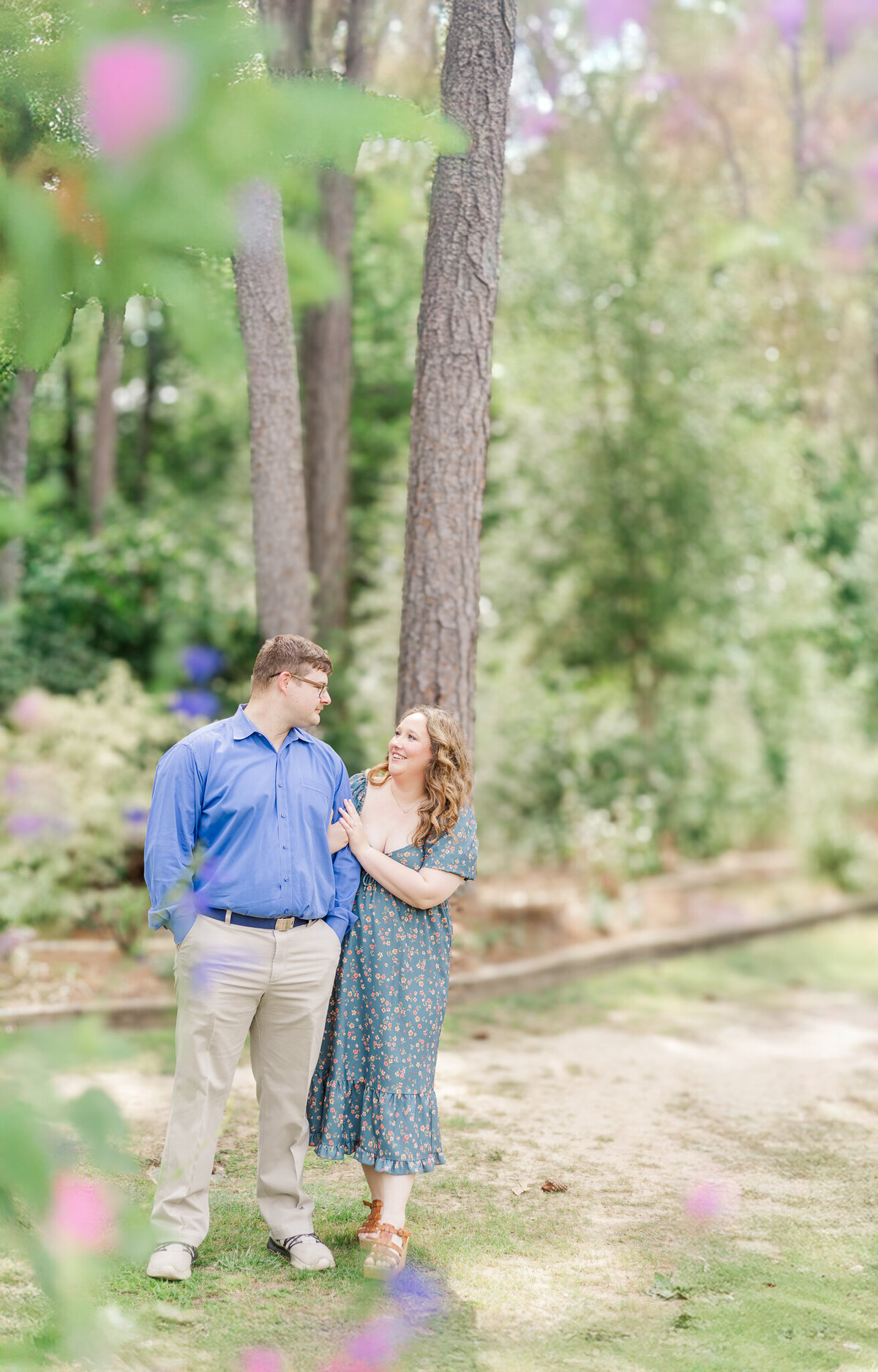 Savannah -Engagement Session- Birmingham Botanical Gardens- Mountian Brook Alabama- 5U Photography-