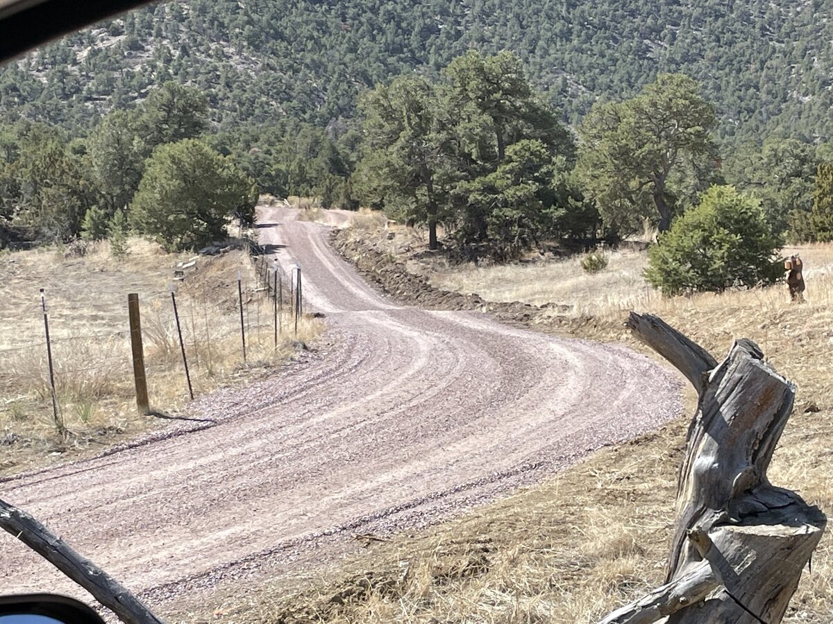 Recent driveway grading project in Fremont County, CO