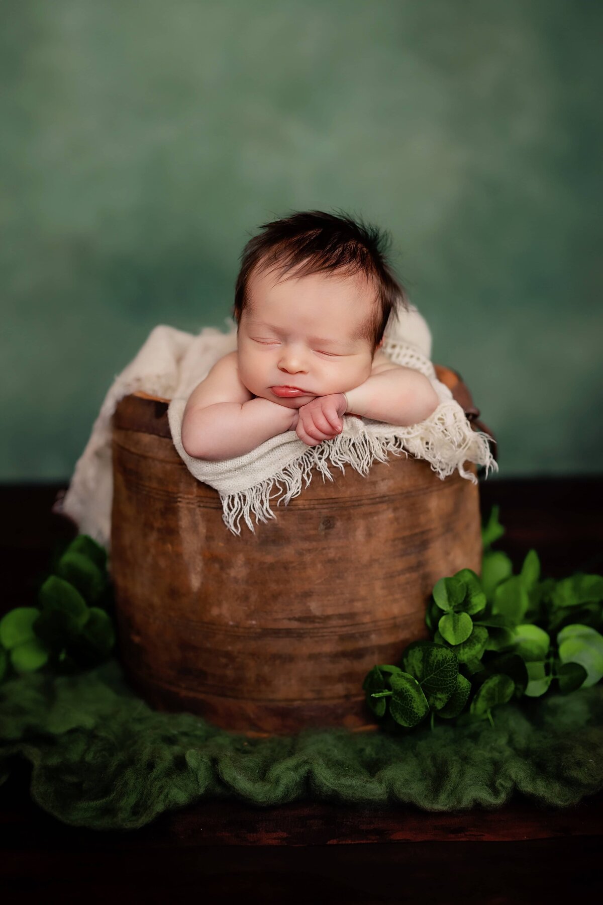 baby in bucket newborn