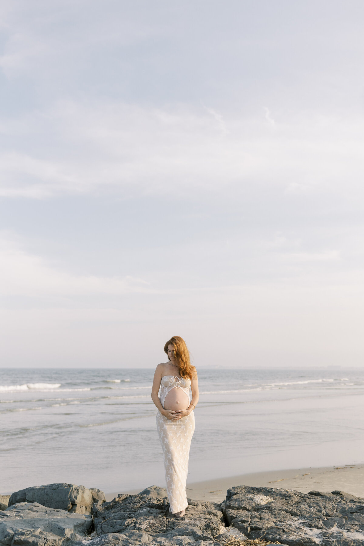 Jersey Shore beach maternity session - 19