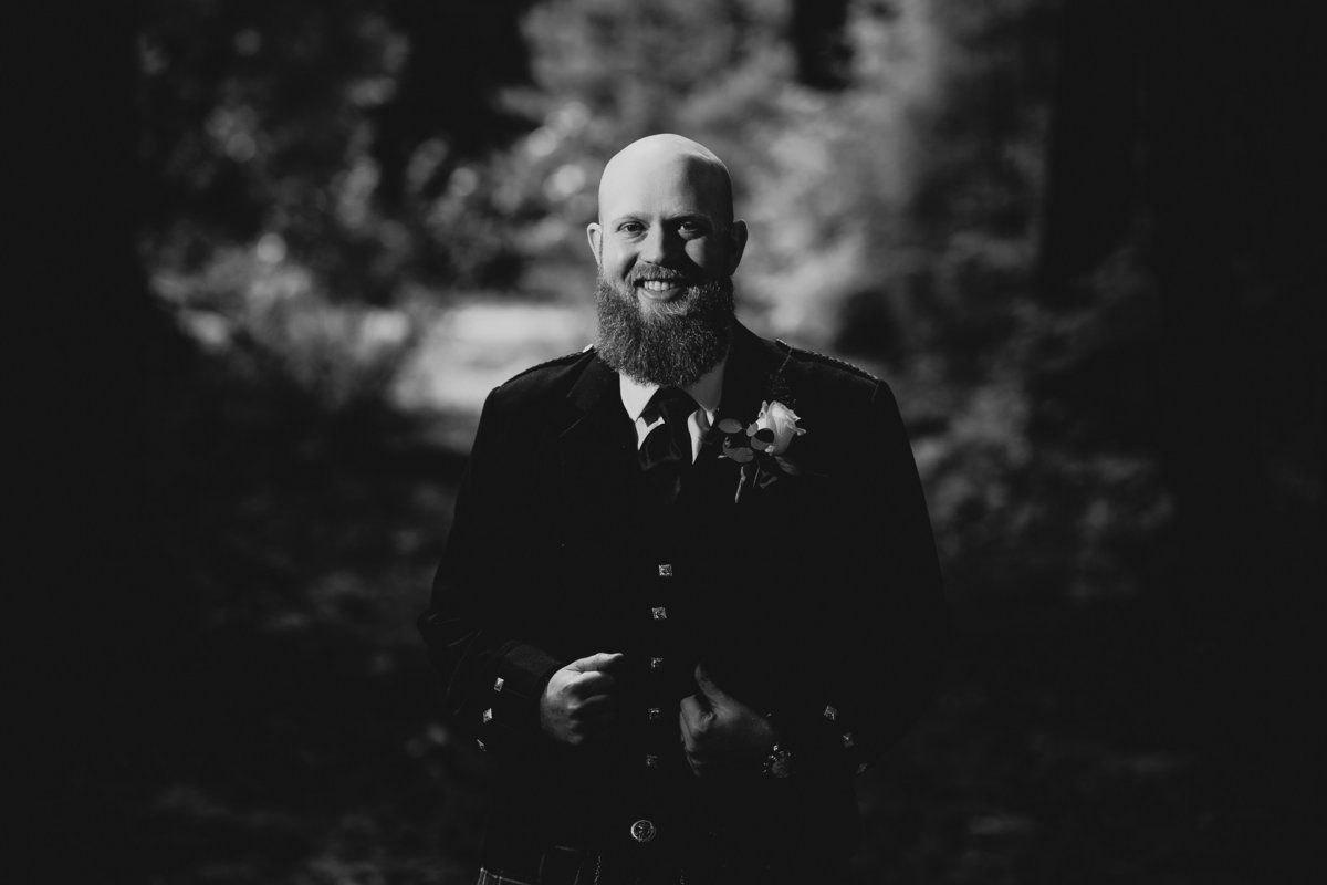 parksville wedding photo of groom