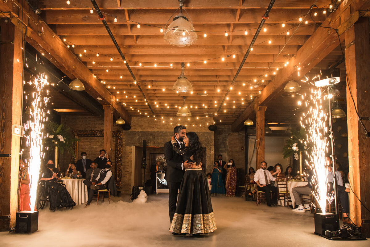 Traditional Indian wedding of Bhumi and Raj, with vibrant colors and cultural elements.