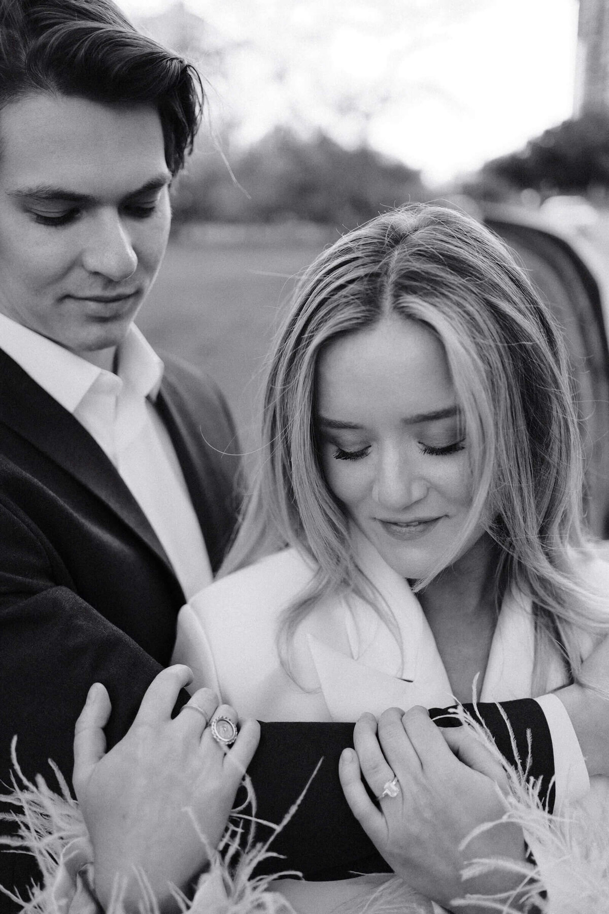 A wedding engagement photo session in Dallas Texas